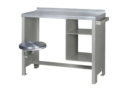 Stainless Steel Swing Arm Desk  