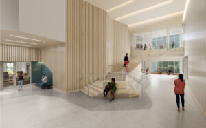 Interior rendering of the Nashville Youth Center for Empowerment