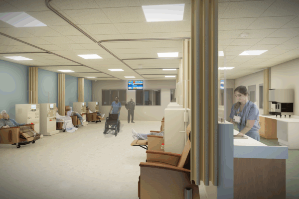 interior rendering of healthcare services