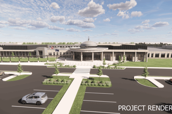 Monroe County, Ind. rendering of a new $224 million, 237,000-square-foot jail and justice center