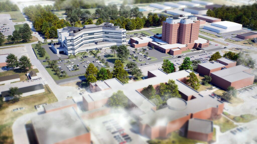 The Macomb County Jail Central Intake and Assessment Center (CAIC) serves as a crucial link between the justice system and community-based mental health care. At admission, people will be assessed for medical needs as well as mental health or substance-use disorders in coordination with MCCMH professionals. Photo Credit (all): STV and PARTNERS in Architecture, PLC