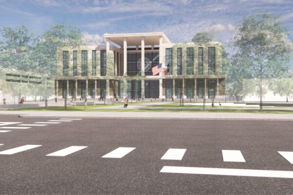 rendering of new Ector County, Texas courthouse