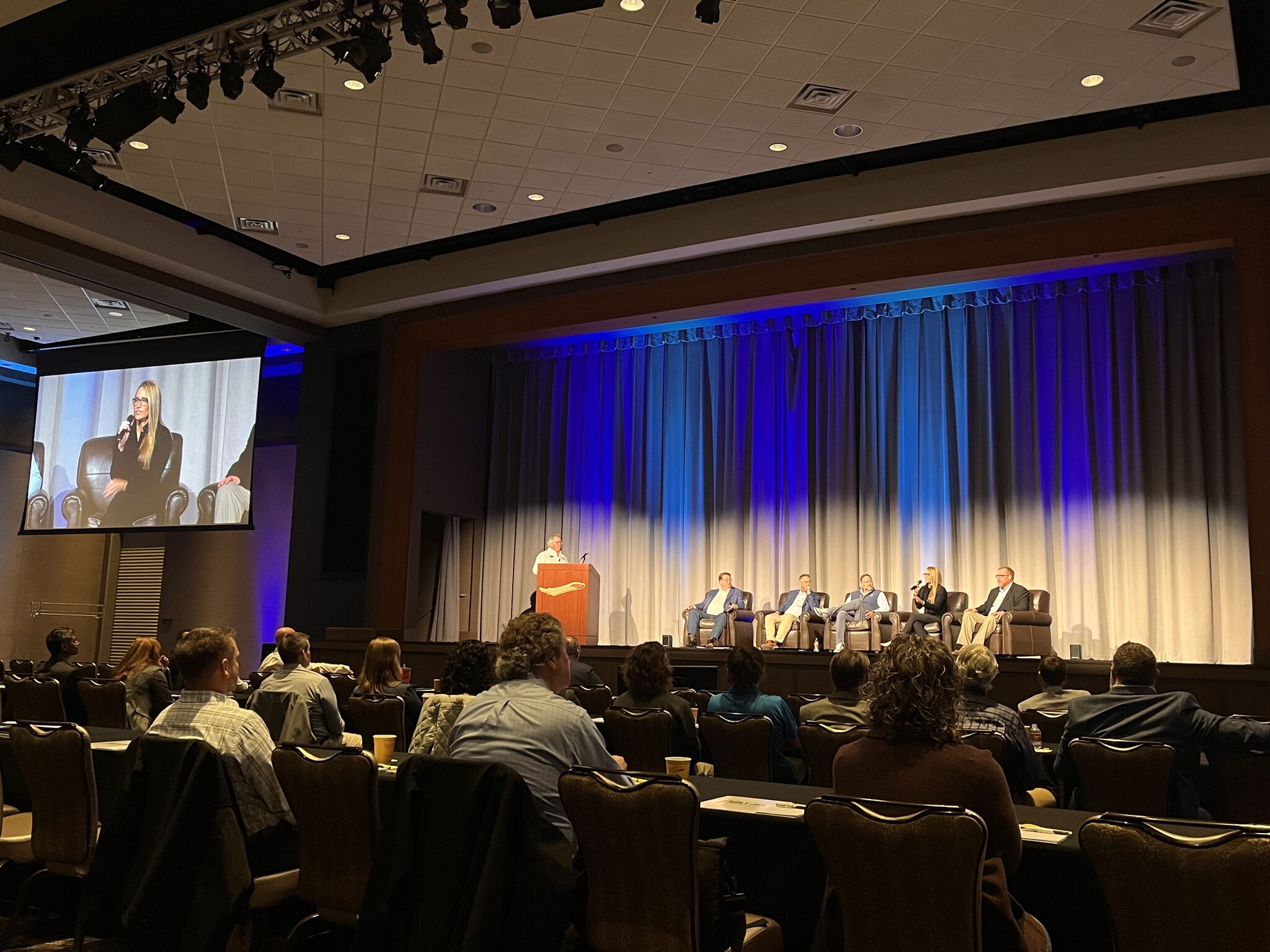 panel discussion on stage