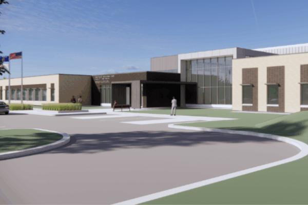 exterior rendering of new Dane County Juvenile Detention Center