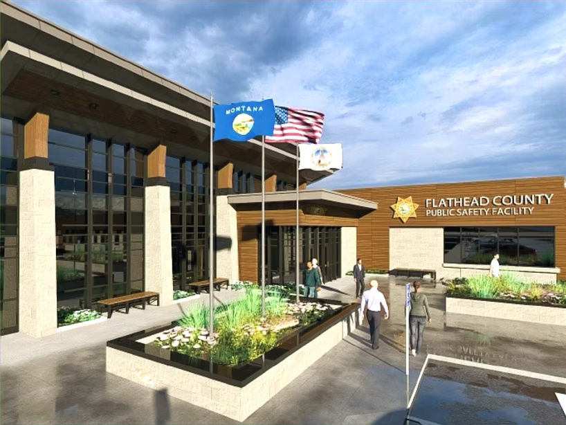 rendering of new Flathead County Detention Center