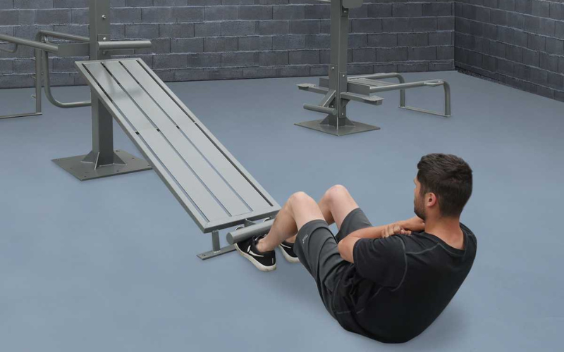 man using SuperMAX exercise equipment