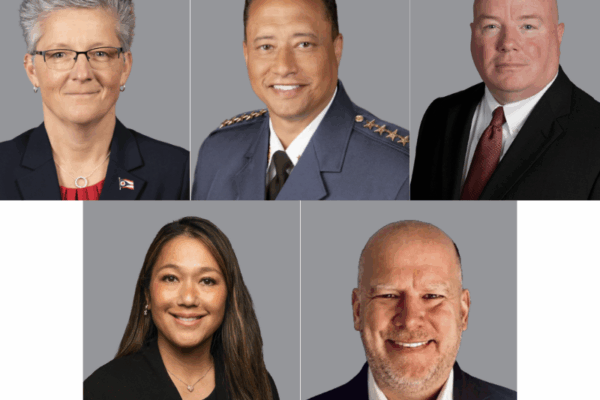 five headshot photos