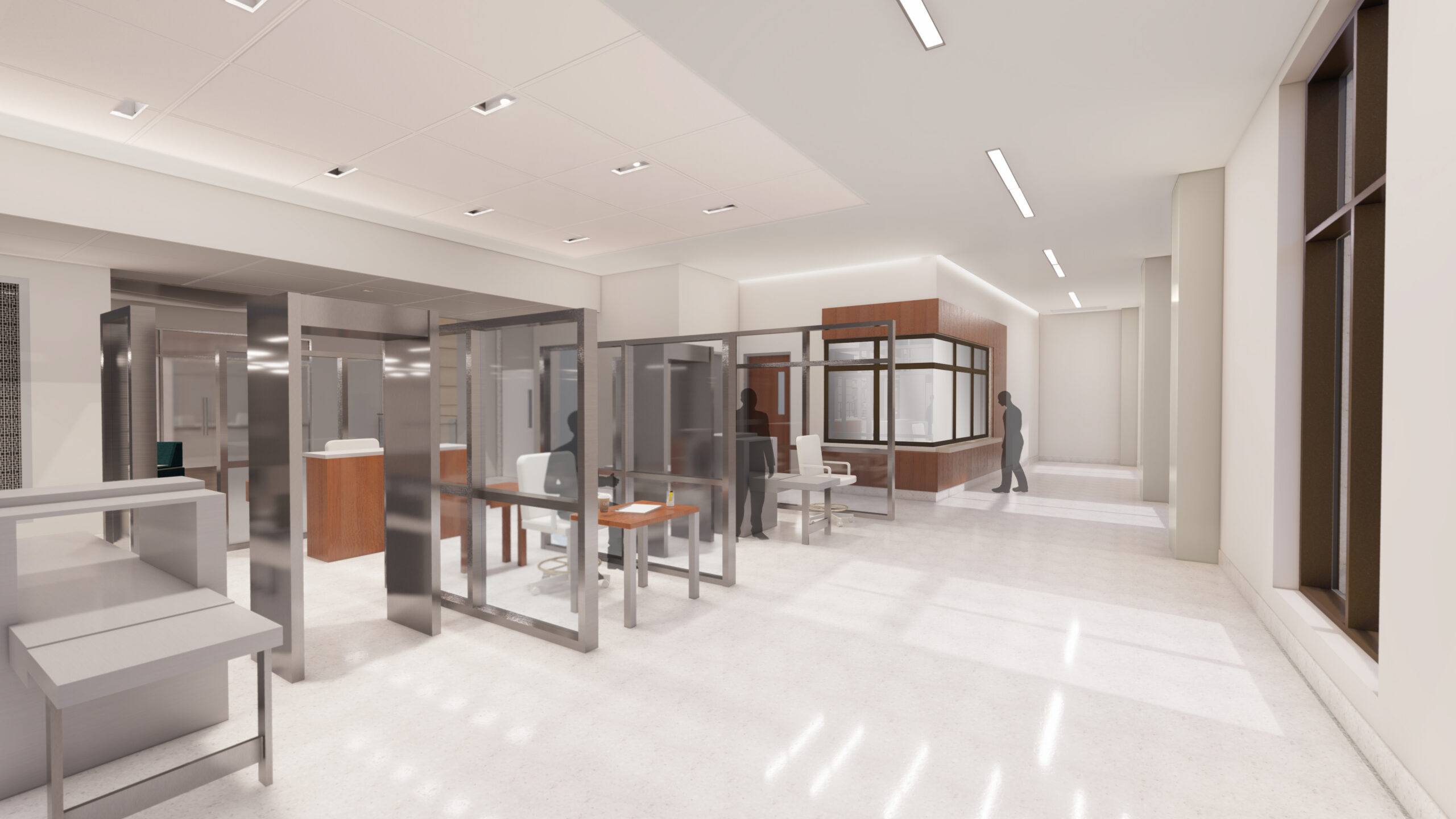 rendering of security electronics in prison setting