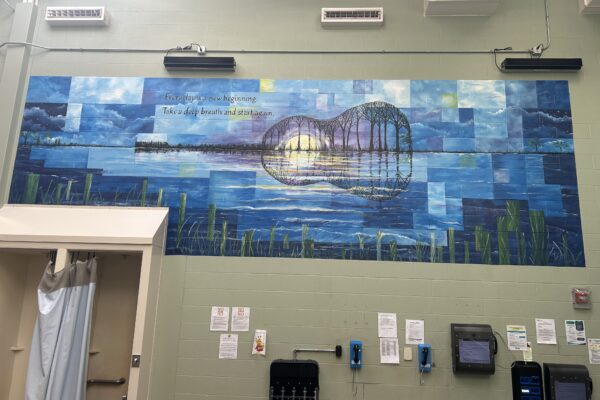 mural painted on interior jail wall