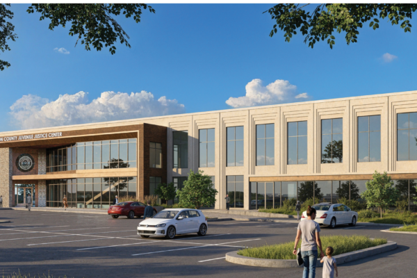 rendering of juvenile justice center in Williamson County, Tennessee
