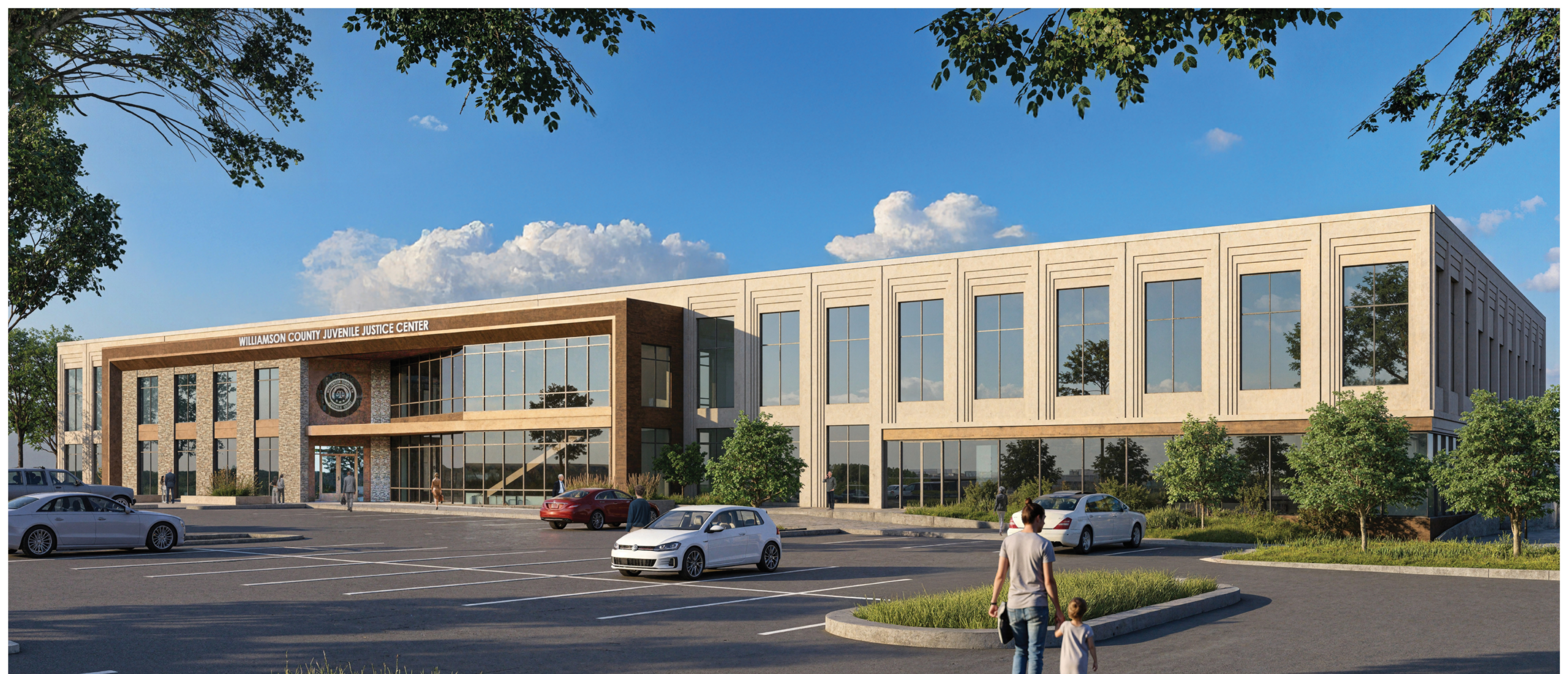 rendering of juvenile justice center in Williamson County, Tennessee