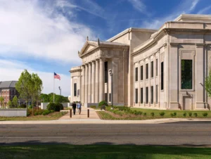 exterior view of new courthouse building in Huntsville, Ala.