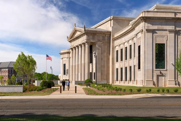 exterior view of new courthouse building in Huntsville, Ala.