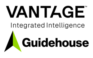 Vant4ge and Guidehouse company logos together on white background