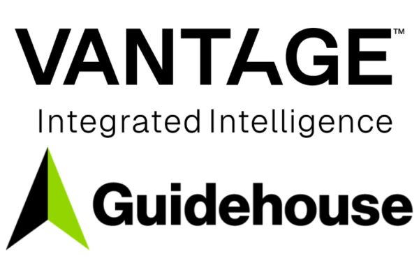 Vant4ge and Guidehouse company logos together on white background