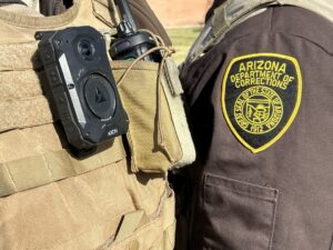 body-worn camera and Arizona Department of Corrections, Rehabilitation & Reentry uniform badge
