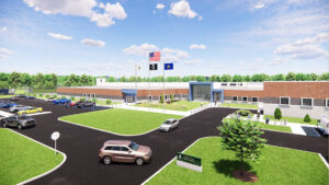 exterior rendering of new Blair County Prison