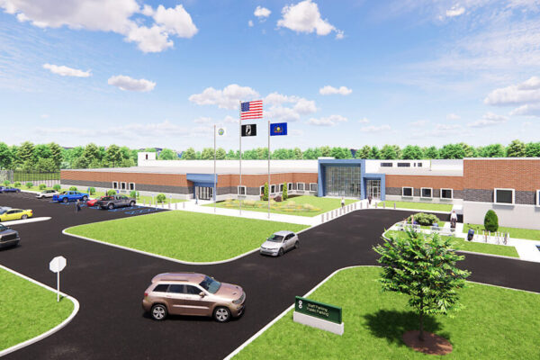 exterior rendering of new Blair County Prison