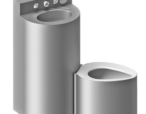 stainless steel combination toilet and sink fixture
