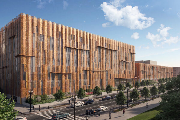exterior rendering of new D.C. Correctional Treatment Center Annex