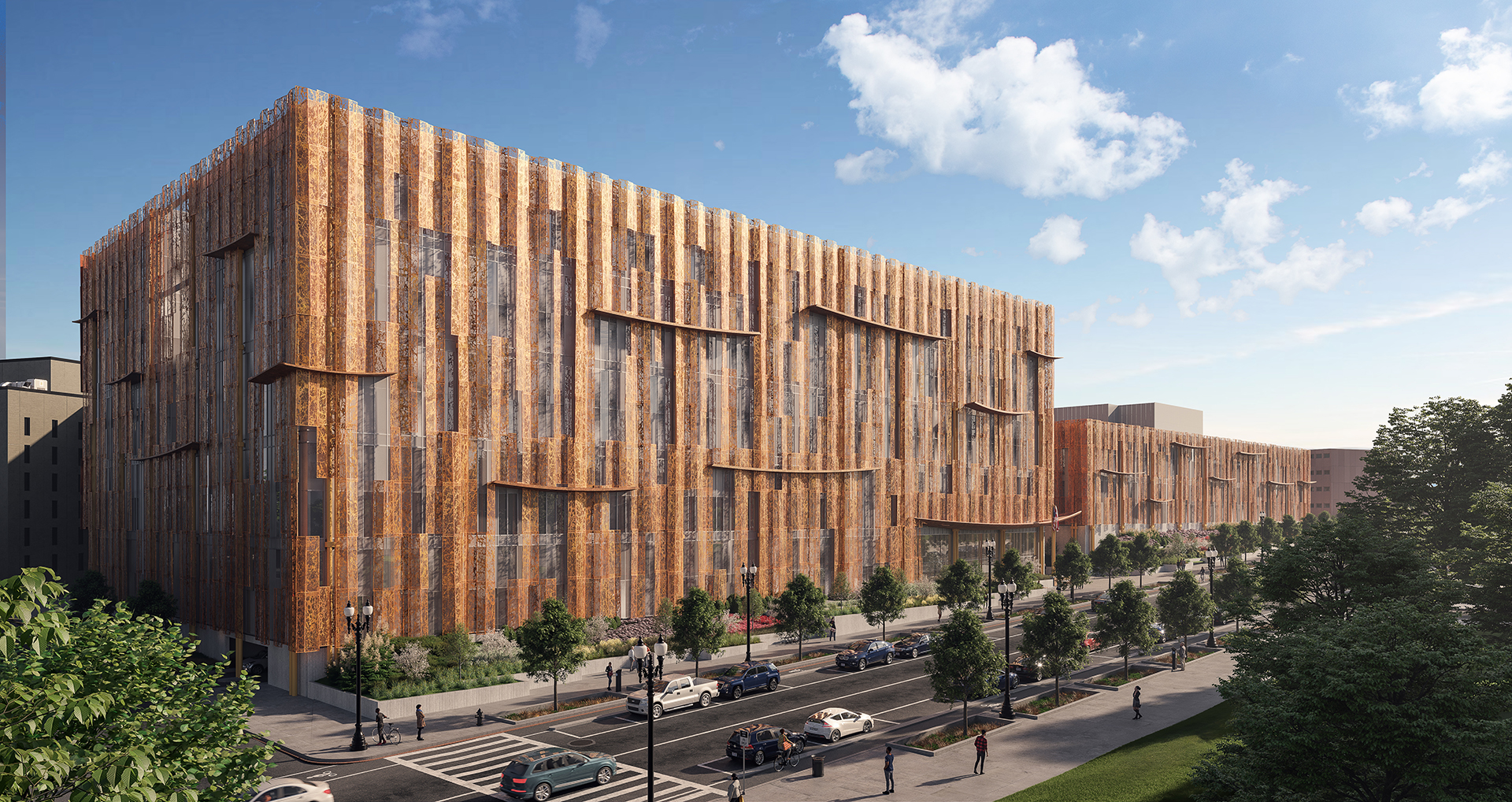 exterior rendering of new D.C. Correctional Treatment Center Annex
