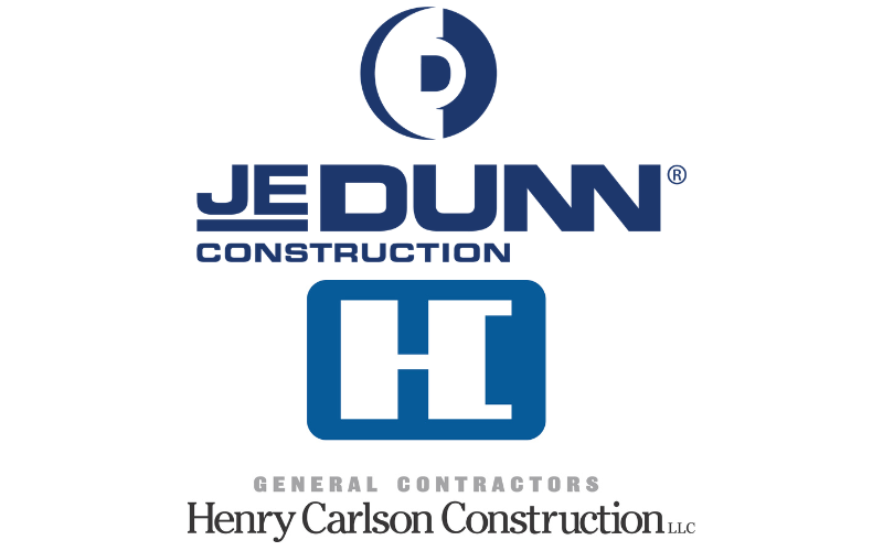 JE Dunn Construction and Henry Carlson Construction logos