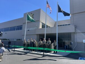ribbon cutting ceremony at the new Grant County Jail