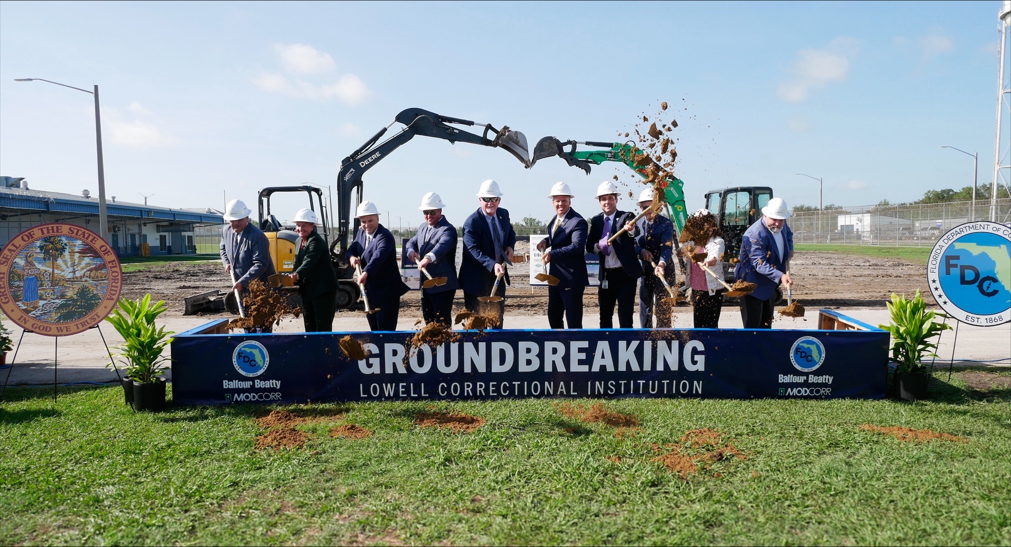 groundbreaking ceremony at Lowell Correctional Institution