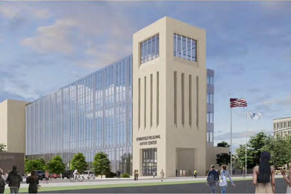 rendering of new Springfield Regional Justice Center