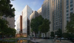 rendering of exterior of Manhattan borough-based jail