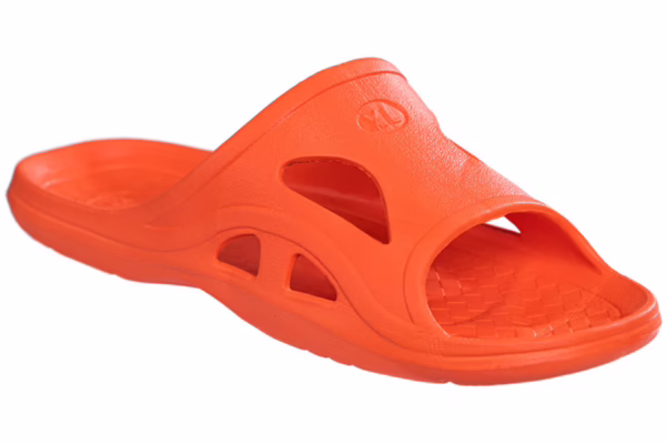 orange Bob Barker Company unifoot sandal