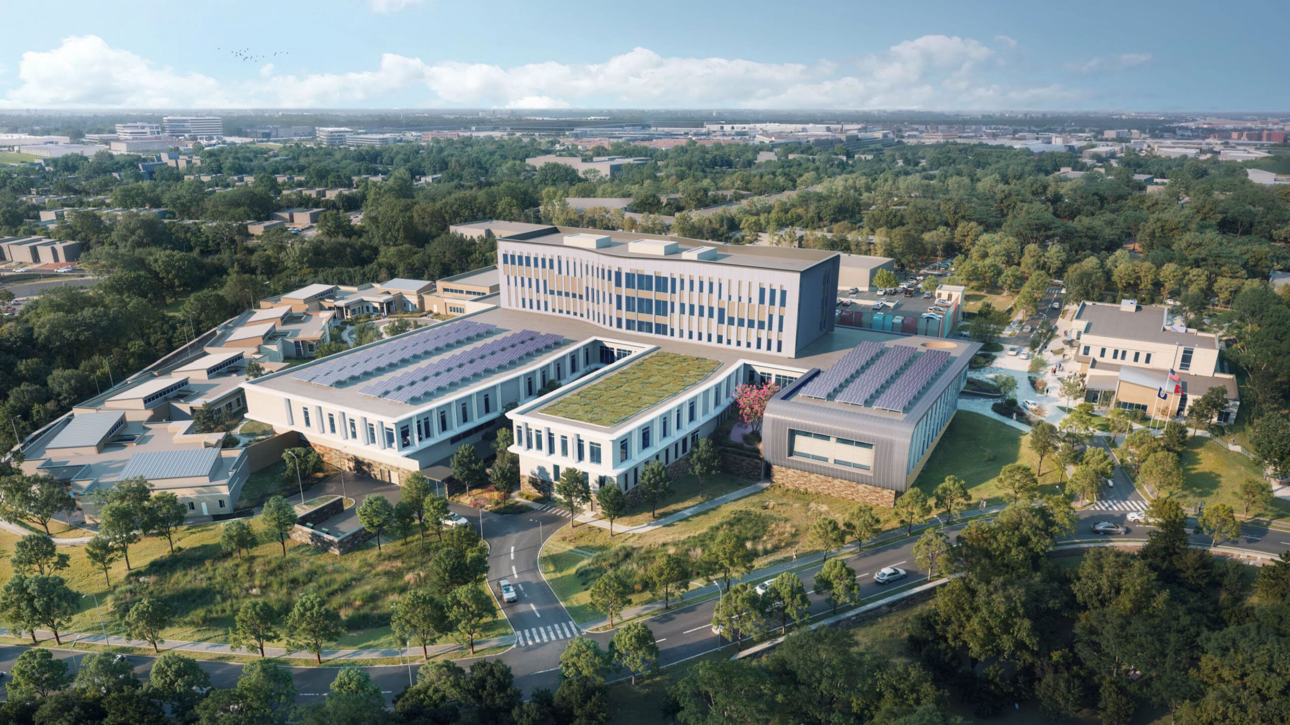 aerial rendering of Nashville Youth Campus for Empowerment