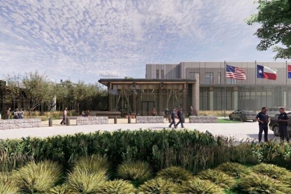 exterior rendering of Dallas Police Training Center