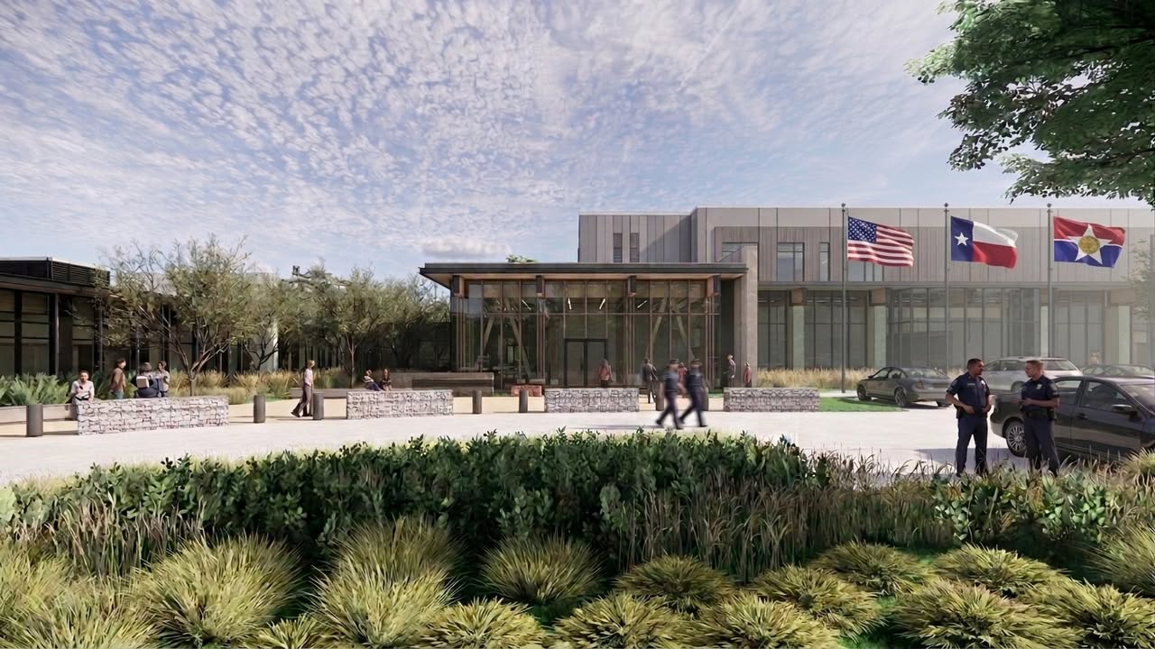 exterior rendering of Dallas Police Training Center