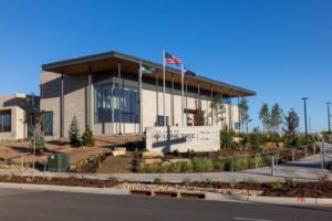 exterior of new Lone Tree Justice Center