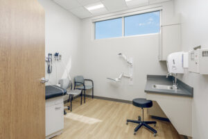 private medical treatment room in correctional facility