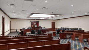 courtroom in Sumner County, Tenn., courthouse