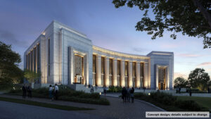 rendering of new U.S. federal courthouse in Chattanooga