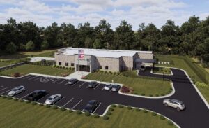 rendering of new forensic restoration facility in Augusta, Ga.