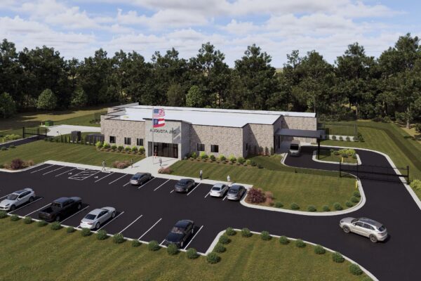 rendering of new forensic restoration facility in Augusta, Ga.