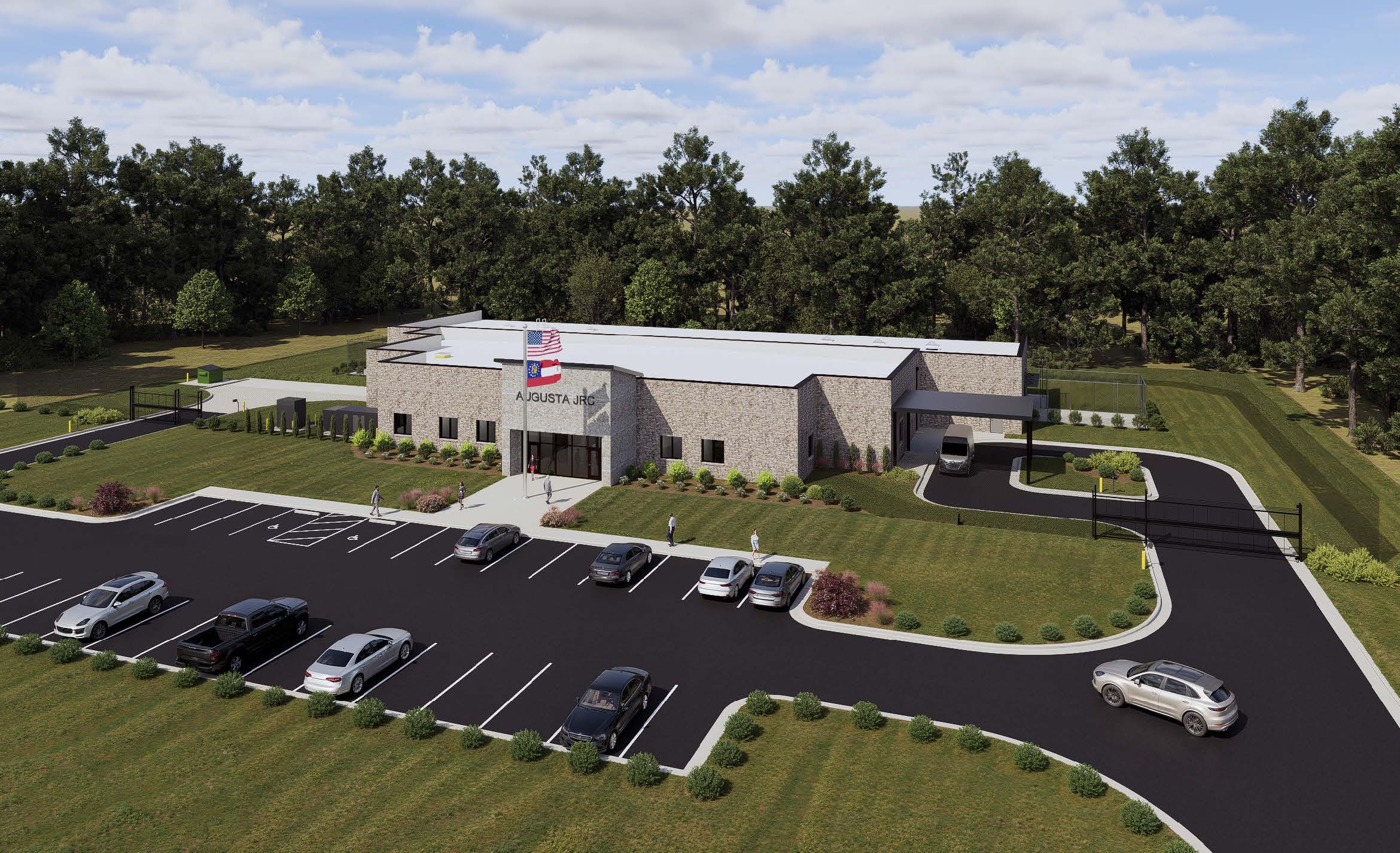 rendering of new forensic restoration facility in Augusta, Ga.