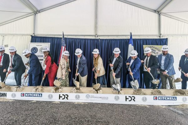 TJJD project representatives at groundbreaking ceremony