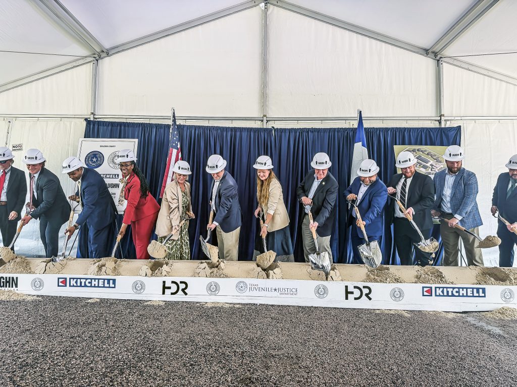 TJJD project representatives at groundbreaking ceremony